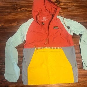 L.L.Bean Mountain Classic Color Block Anorak Jacket